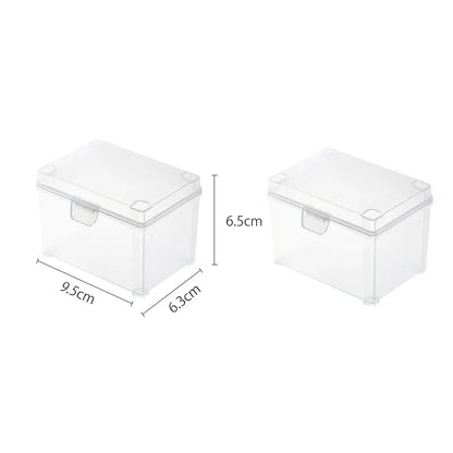 1/2Pcs Card Storage Box for Game Cards Trading Cards Sports Cards Playing Card Case Clear Stackable Card Storage Box