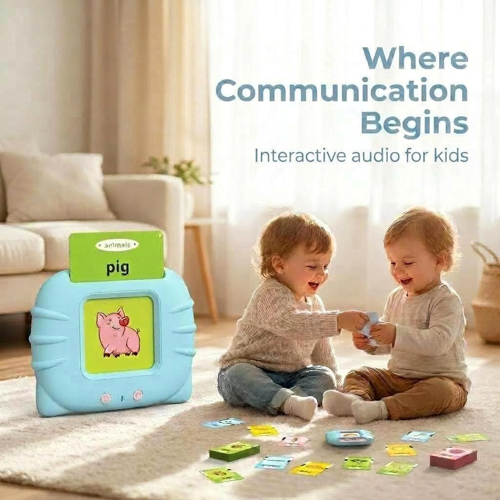 Educational Talking Flash Cards with Audio Learning System for Kids