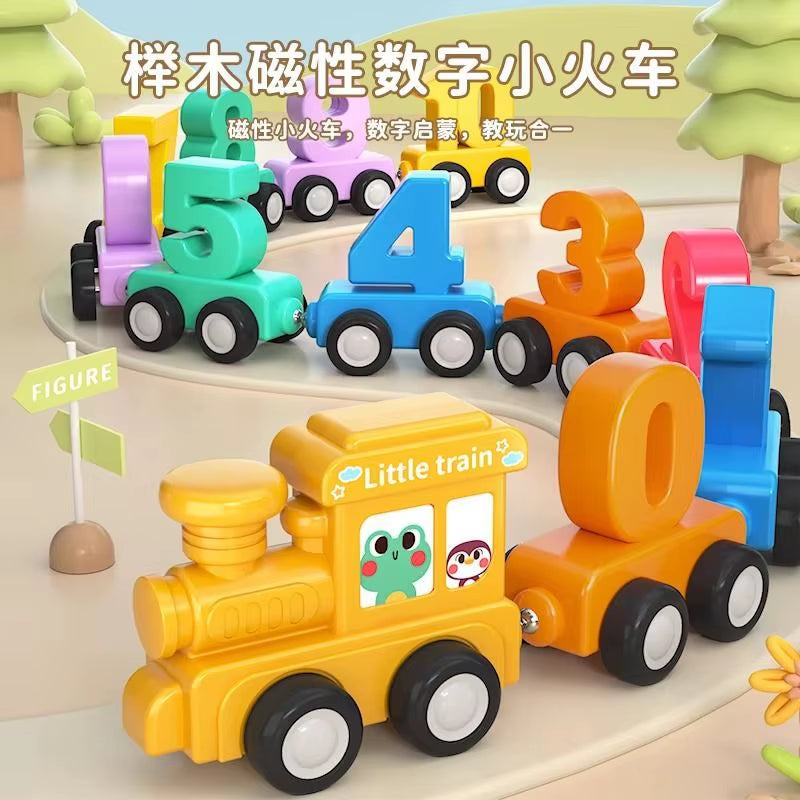 Magnetic Number Train Set Digital Learning Educational Toys 14Pcs