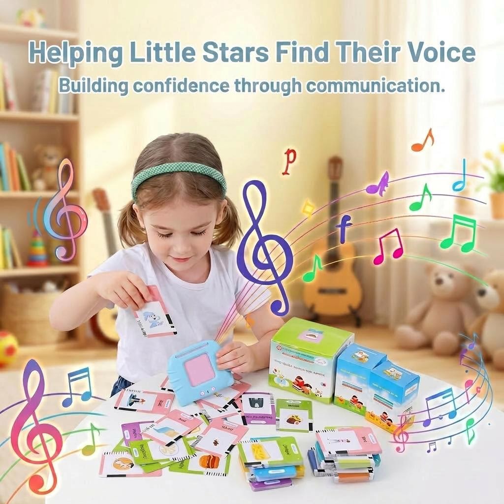 Educational Talking Flash Cards with Audio Learning System for Kids